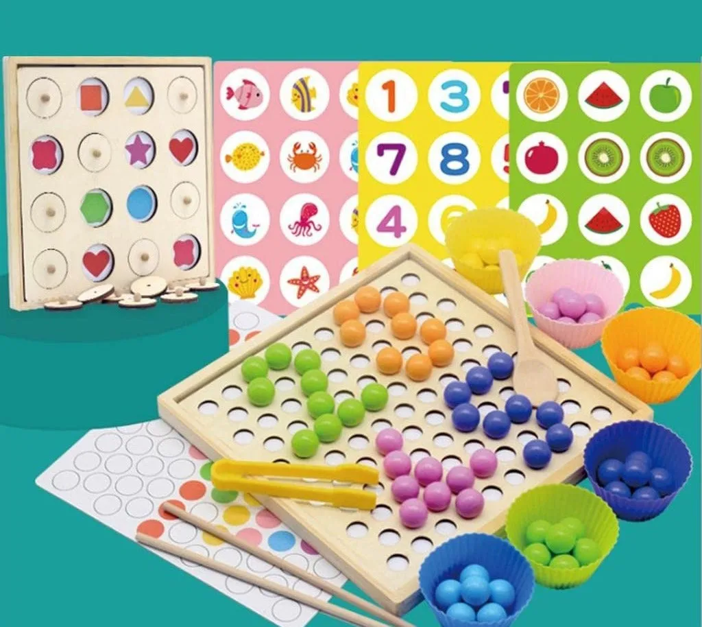 2in1 Memory Training Matching Pair Bead Game