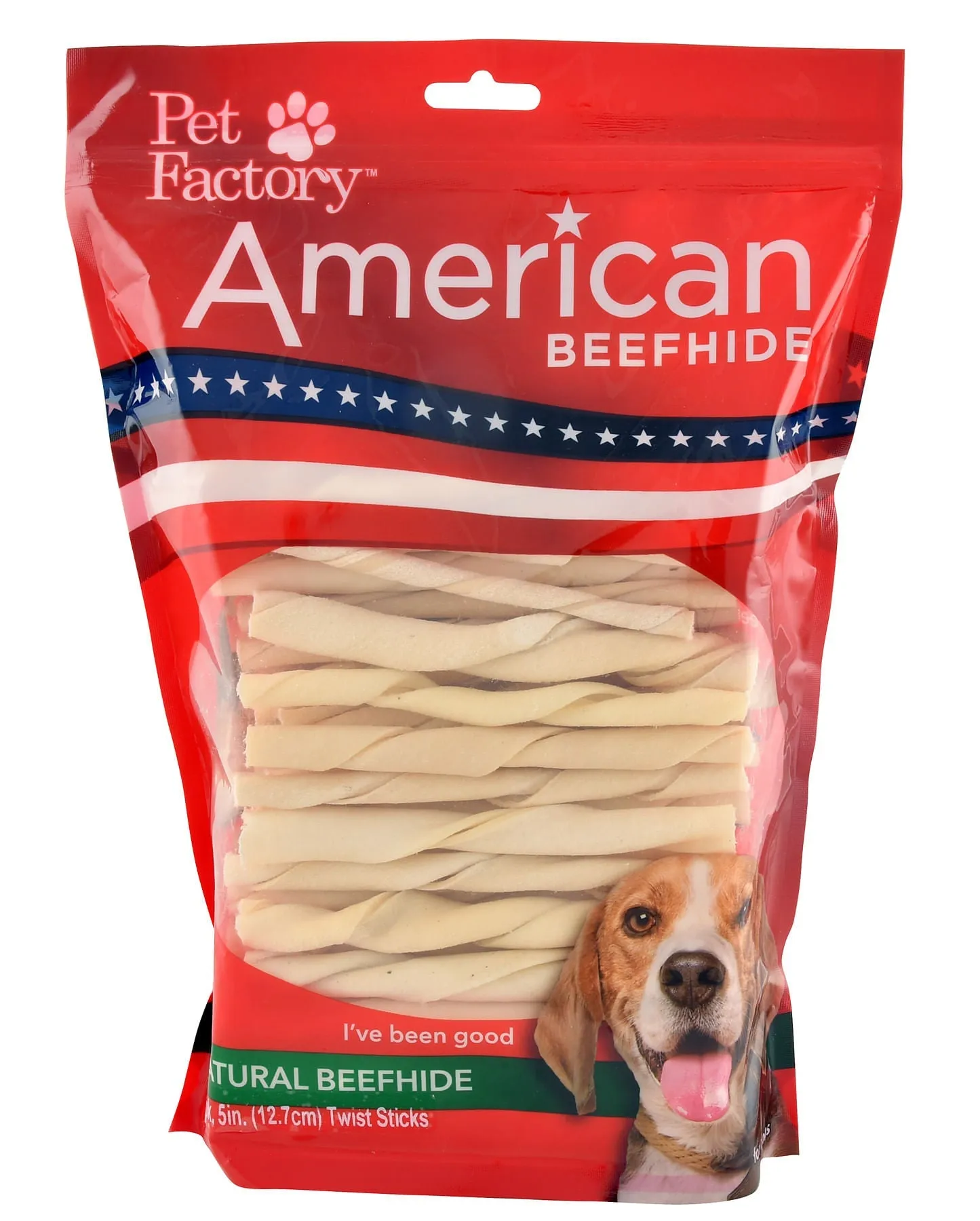 American Beefhide 5" Natural Twist Sticks