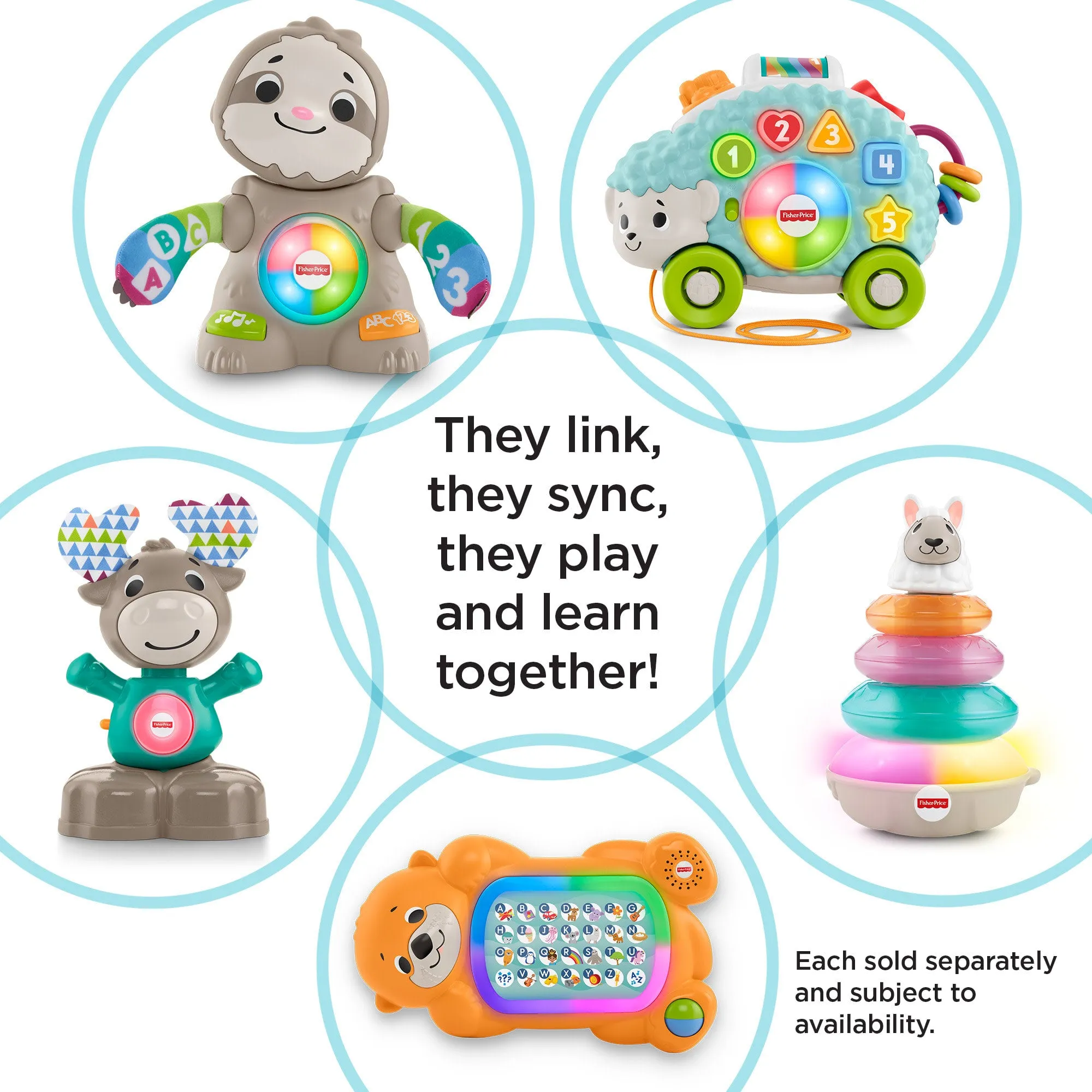 Award Winning Fisher-Price Linkimals Happy Shapes Hedgehog, Musical Baby Toy