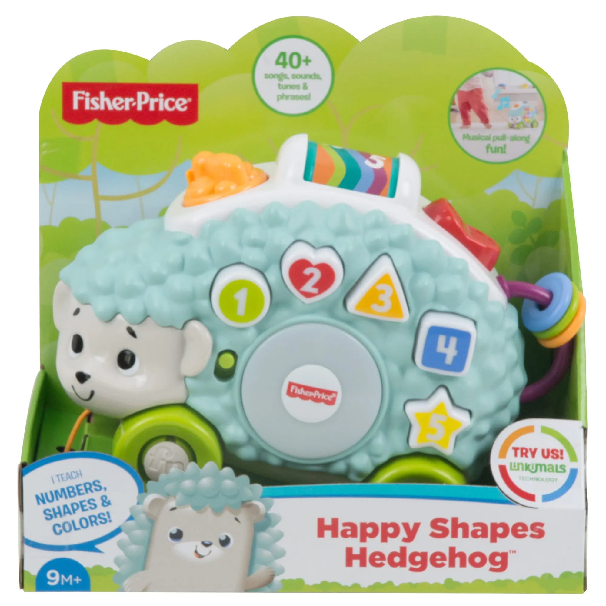 Award Winning Fisher-Price Linkimals Happy Shapes Hedgehog, Musical Baby Toy