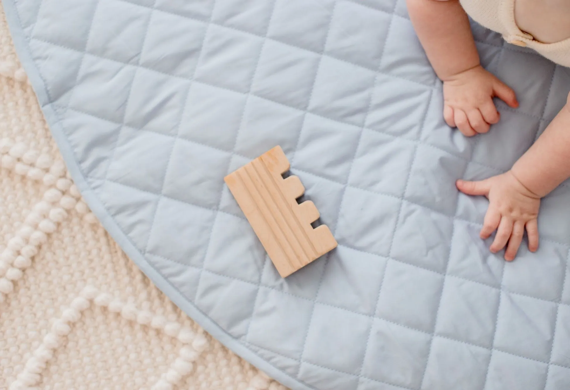 Bambella Designs Padded Waterproof Play Mat | Dusty Blue