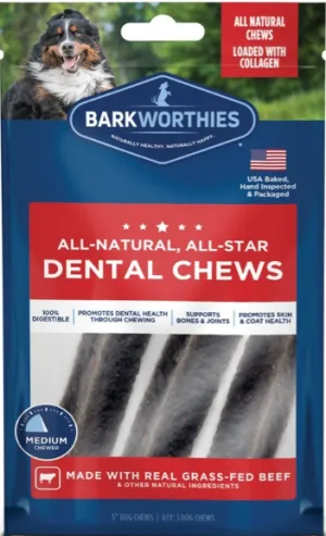 Barkworthies 5 Inch Dental Chew For Dogs