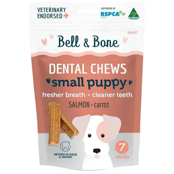 Bell & Bone Small Puppy Dental Chews - Salmon