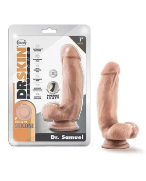 Dr. Samuel 7-Inch Silicone Dildo with Balls by Blush Dr. Skin