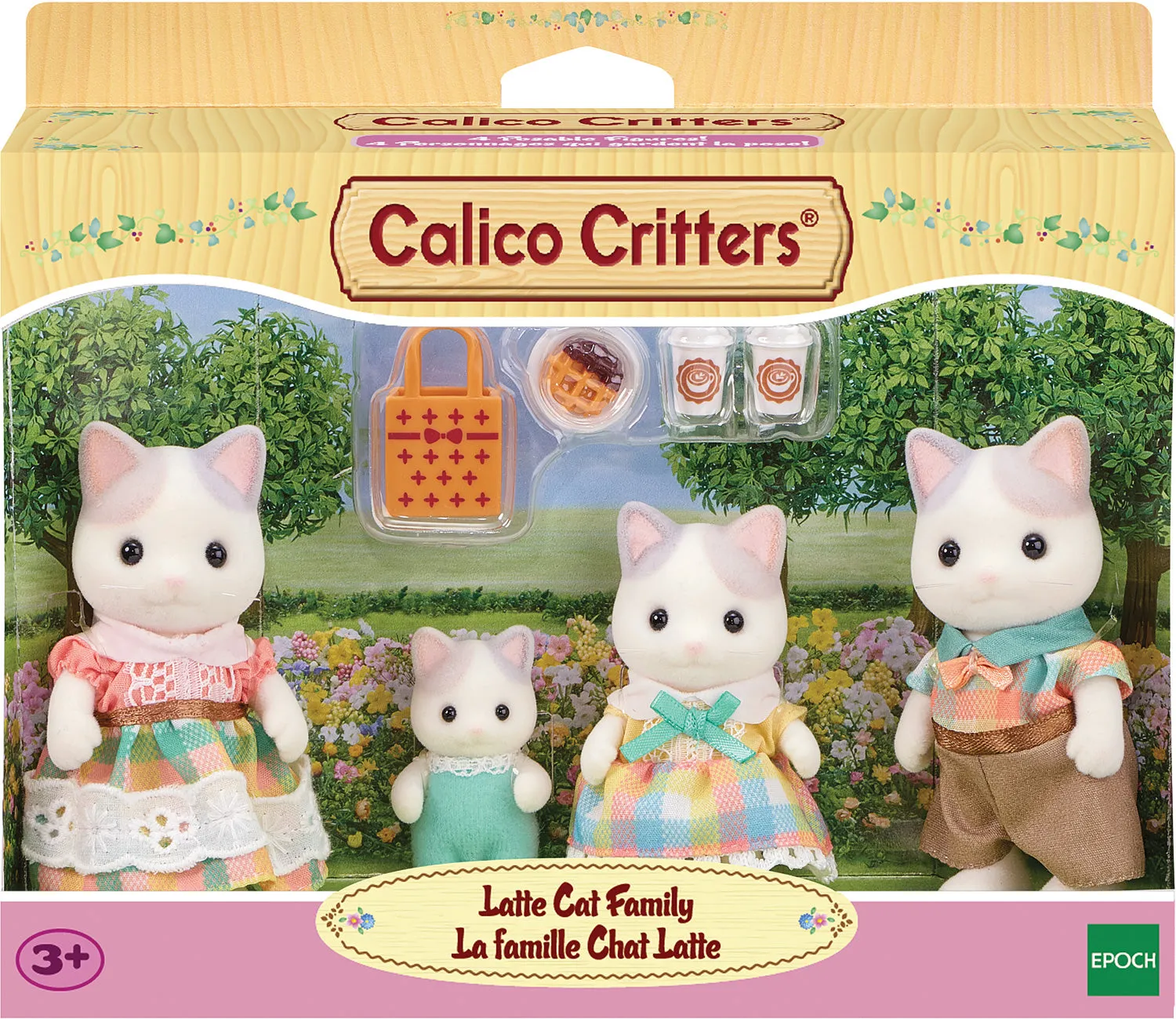 Calico Critters Latte Cat Family