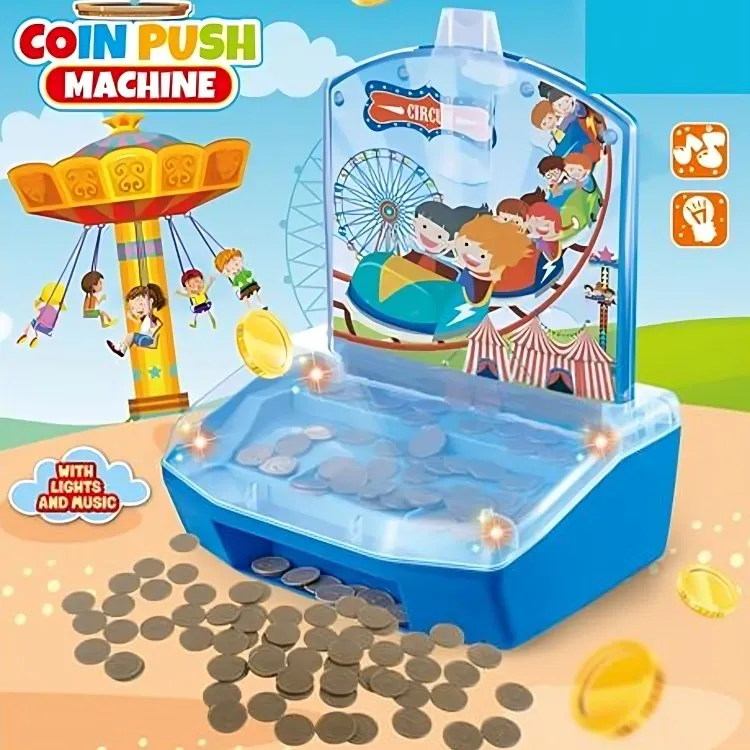 Coin Push Machine with Music and Lights