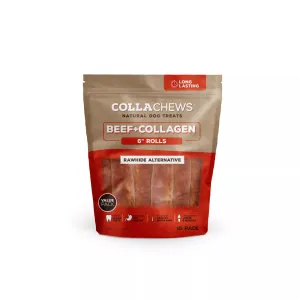 CollaChews Rawhide Alternative Collagen Chips Dog Treats Beef 11oz