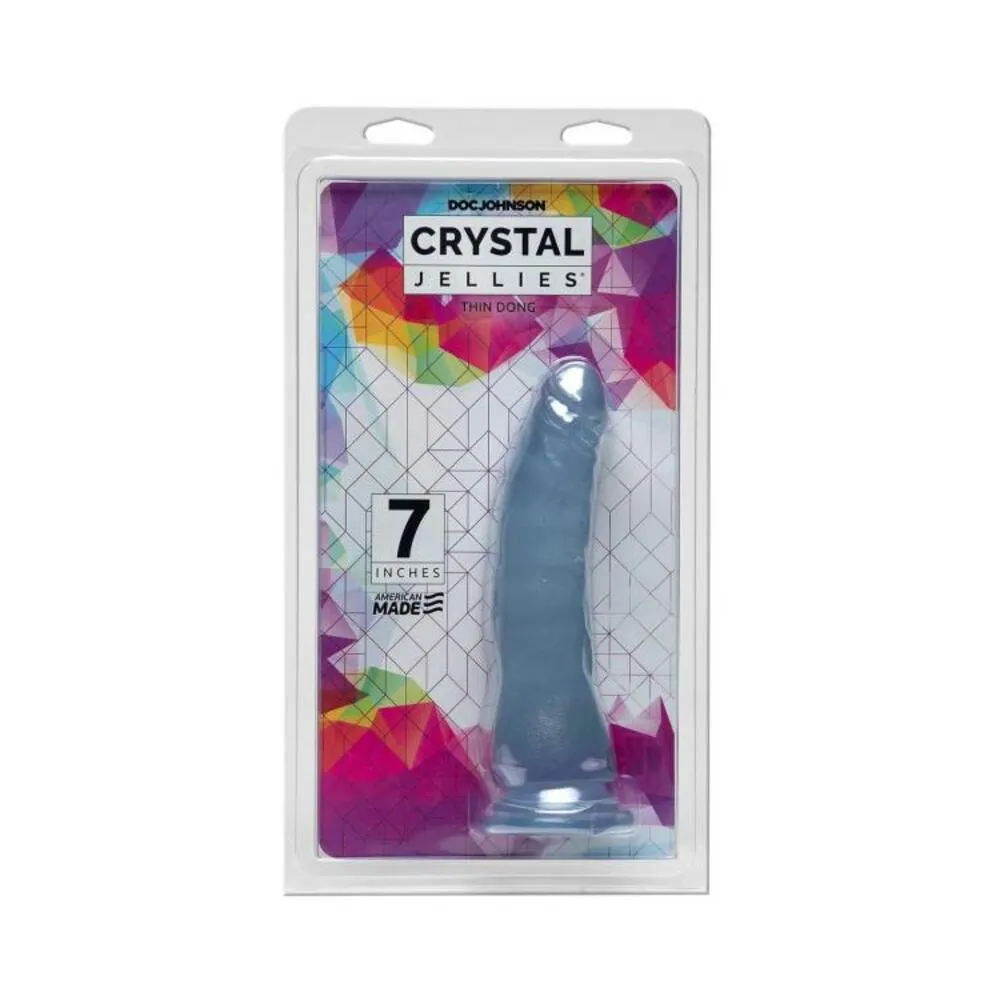 CRYSTAL JELLIES THIN DONG 7 IN CLEAR