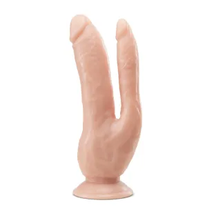 Dr. Skin 8 Inch Dual Penetrating Cock With Suction Cup