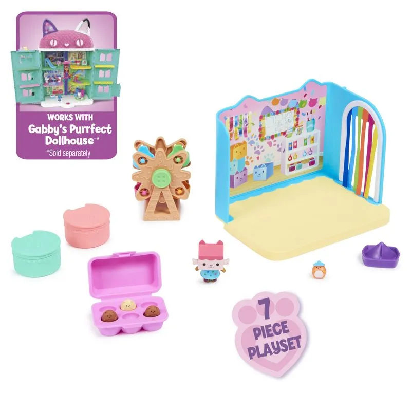 Dreamworks Gabby's Dollhouse Deluxe Room Baby Box Craft-A-Riffic Room