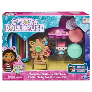 Dreamworks Gabby's Dollhouse Deluxe Room Baby Box Craft-A-Riffic Room