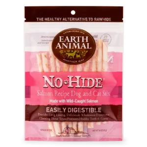 Earth Animal No Hide Salmon Stix Dog Treats 10pk