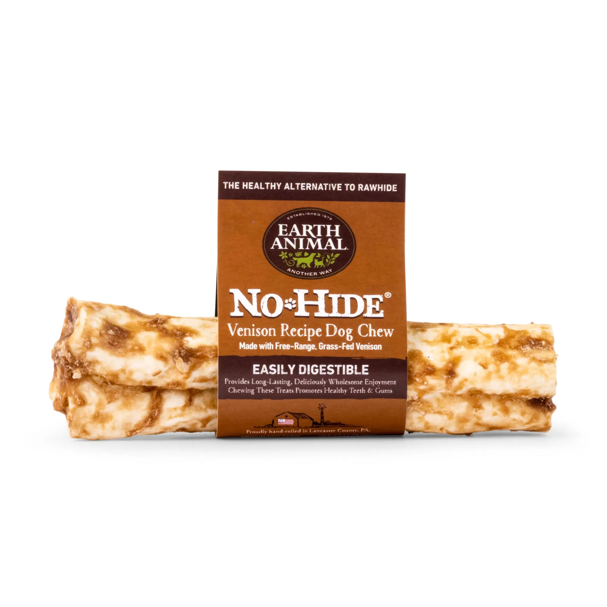 Earth Animal No-Hide Venison Single Chew for Dogs