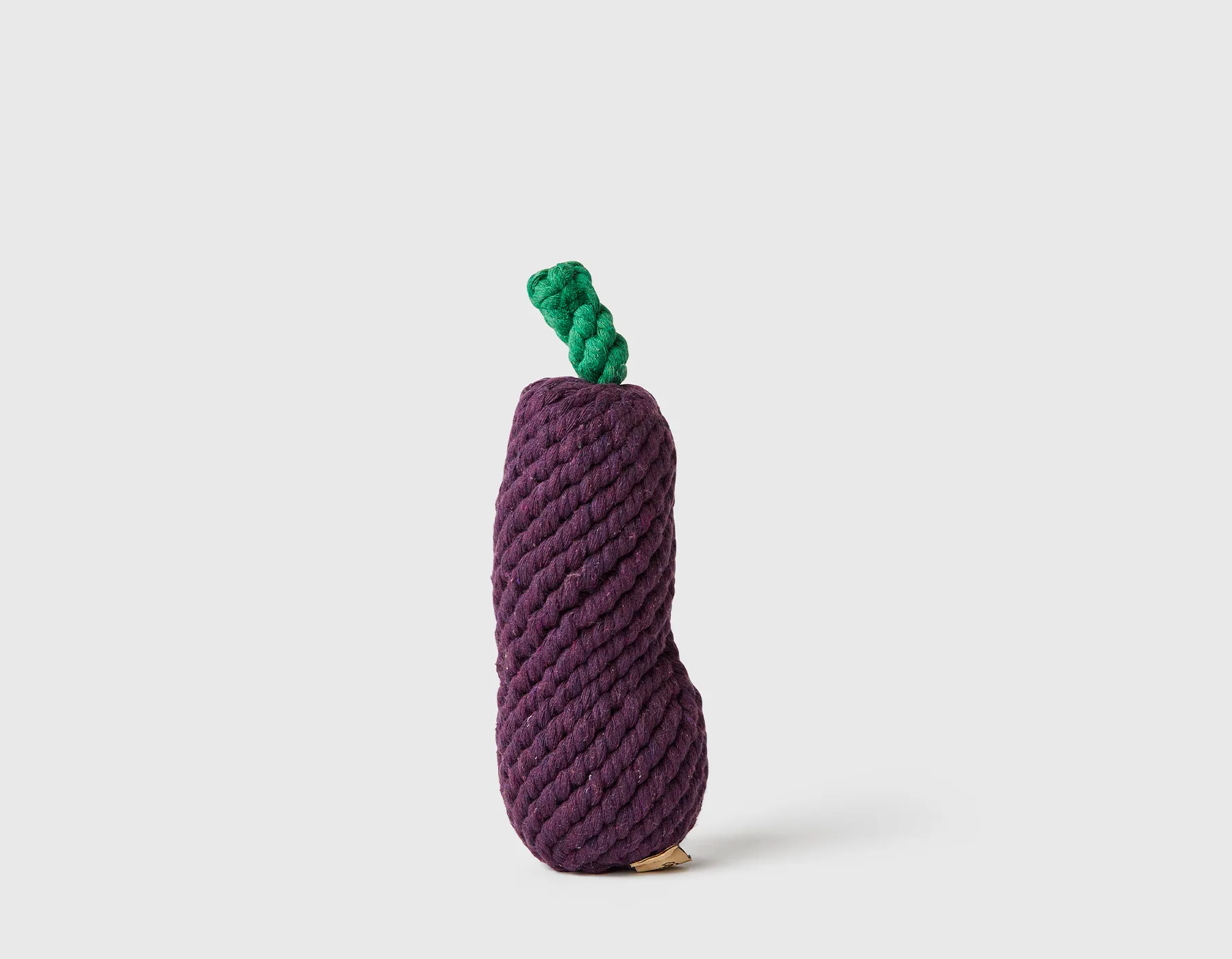 Eggplant 10" Rope Dog Toy