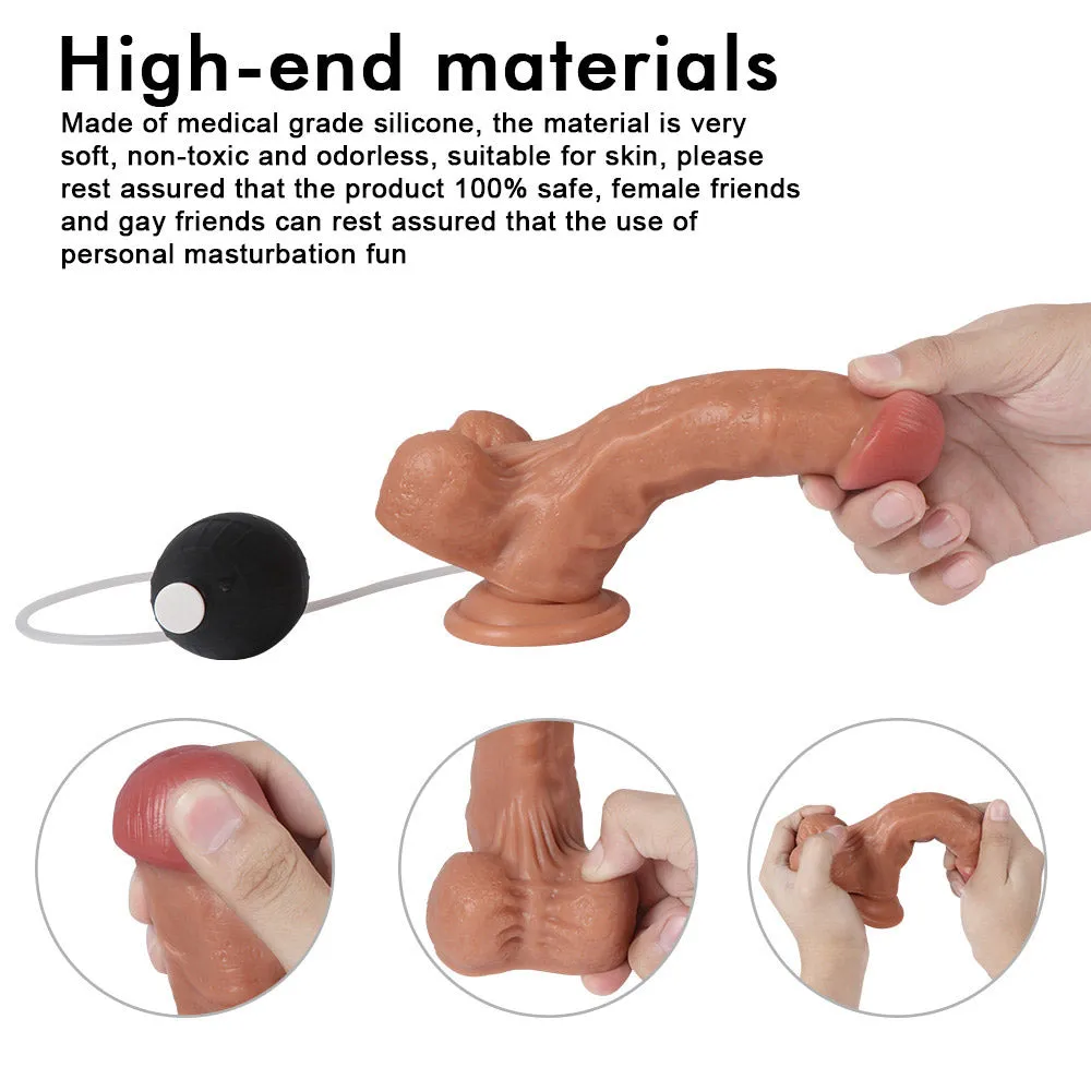 Sure! Heres an optimized title for the e-commerce product:

G6 Ultra Realistic 7.3-Inch Squirting Dildo with Ejaculation Feature