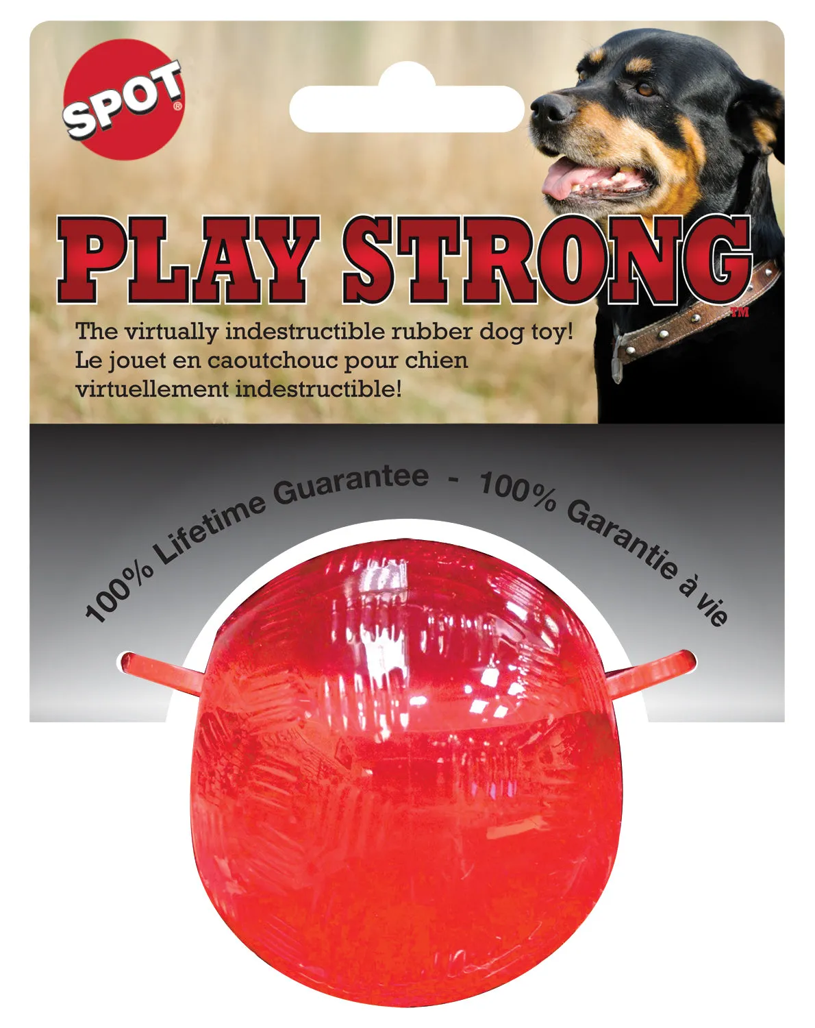 Ethical Products SPOT Play Strong Rubber Ball 3.25