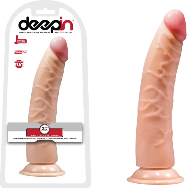 Excellent Power Deepin Realistic Dong Thin 7.5" Phthalate-Free