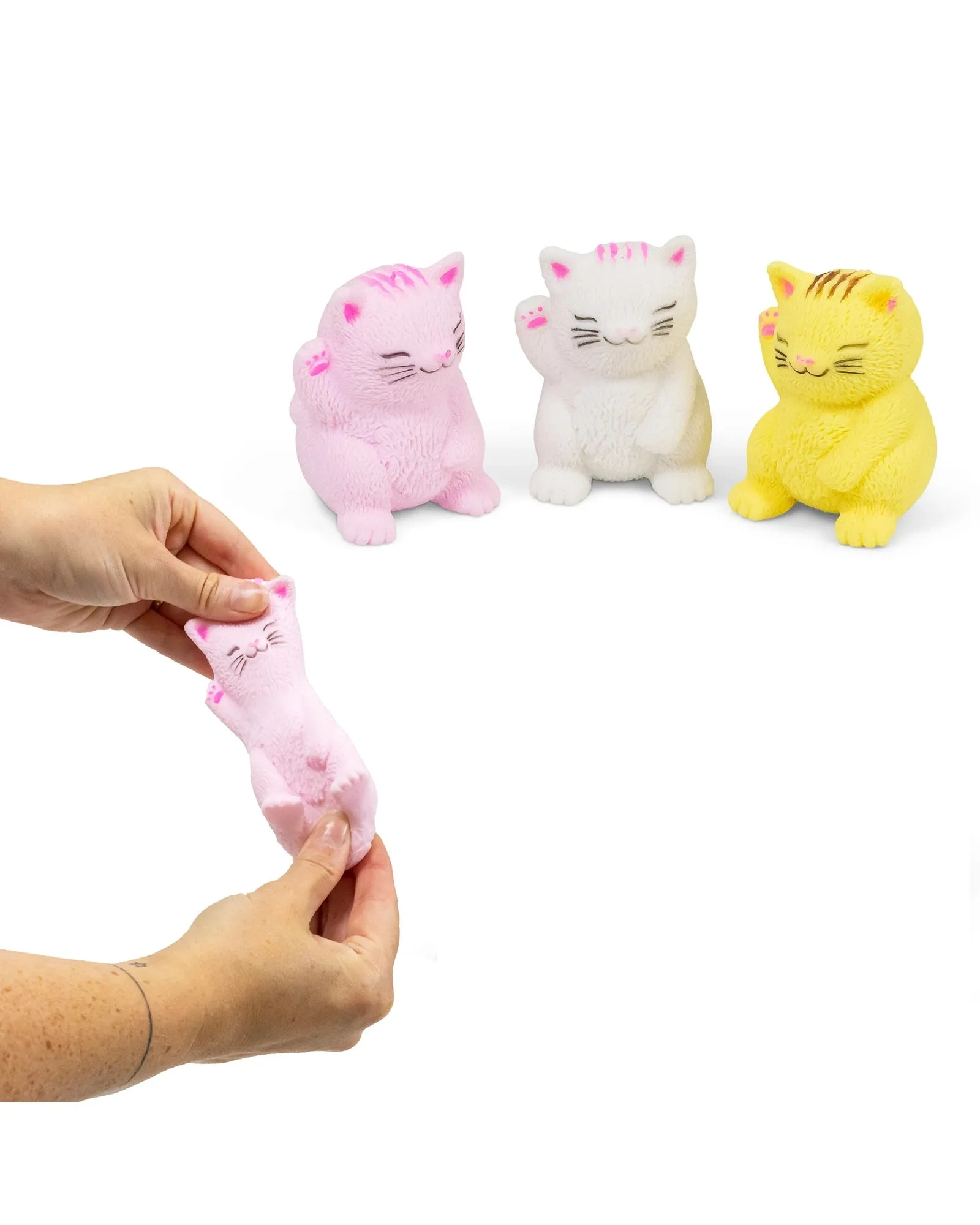 Fizz Fun Stretchy Lucky Cats - Assorted