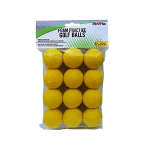 Foam Practice Balls 12pc Pack