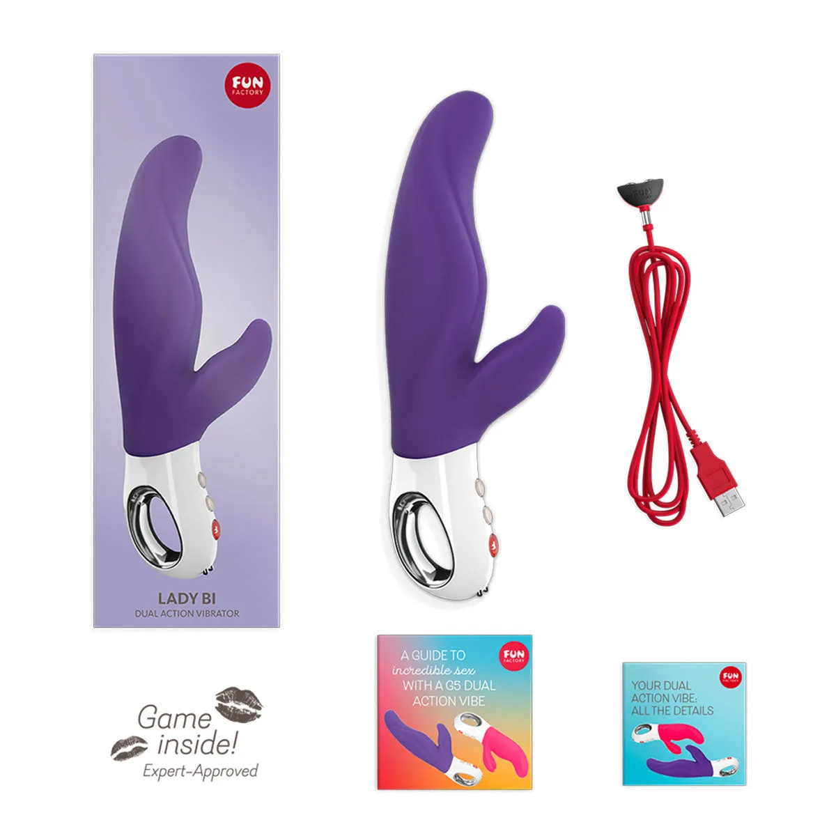 Fun Factory Lady Bi Dual Action Vibrator Violet