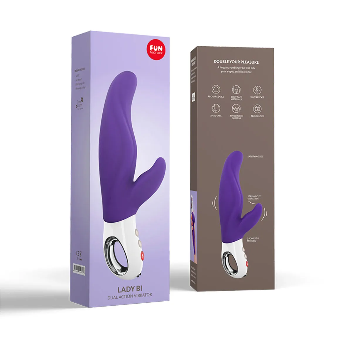 Fun Factory Lady Bi Dual Action Vibrator Violet