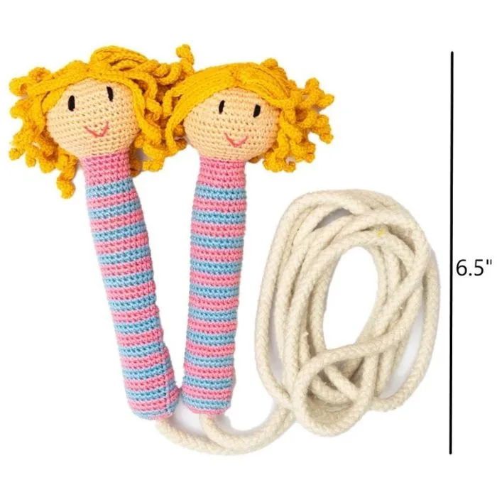 Golden Hair Skipping Rope - Handcrafted Amigurumi