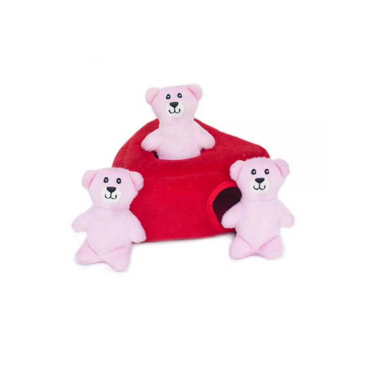 Hearts and Bears Burrow Puzzle Dog Toy