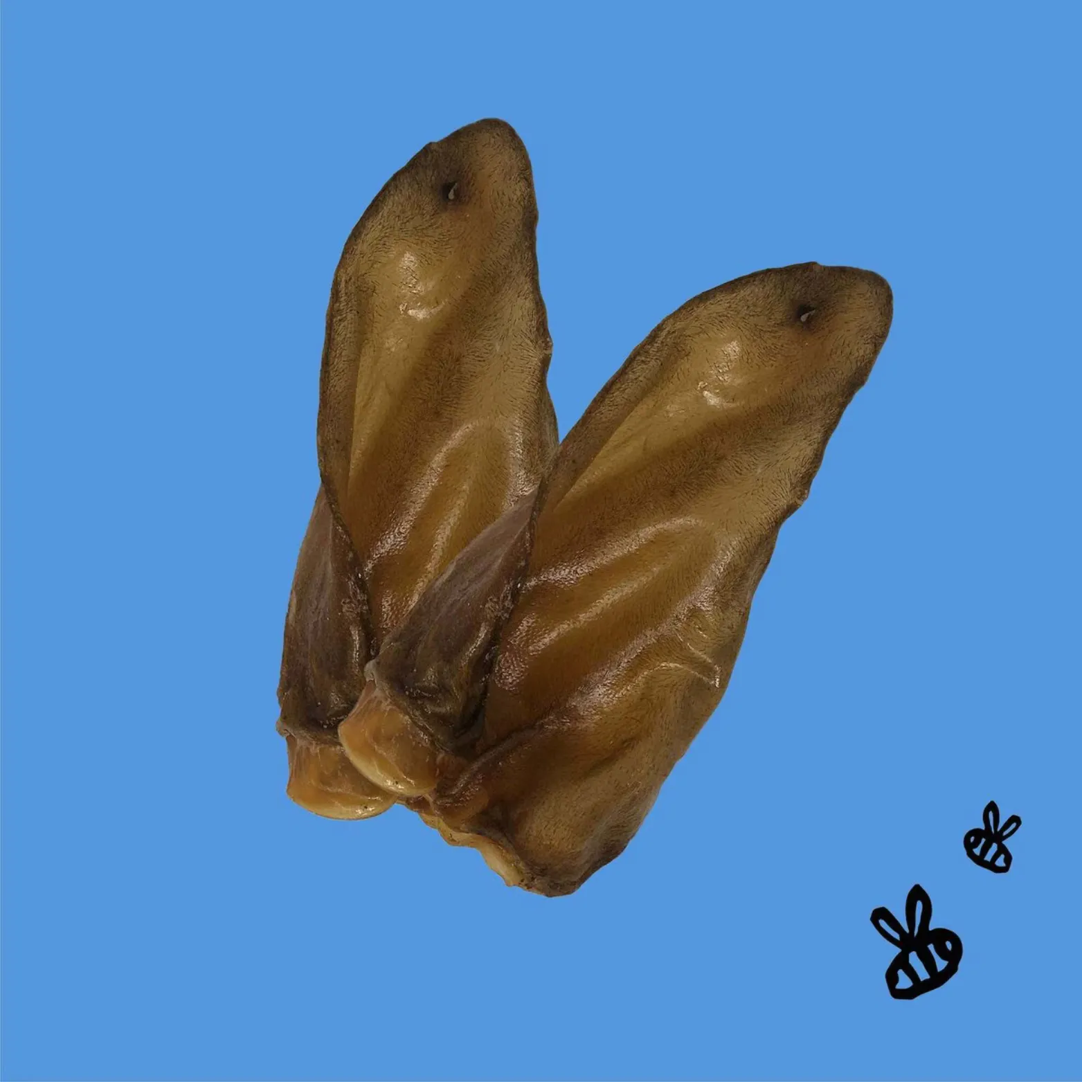 Honey I'm Home Crunchy Ears Natural Honey Coated Buffalo Chews Dog Treats