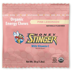 Honey Stinger Organic Energy Chews - Pink Lemonade