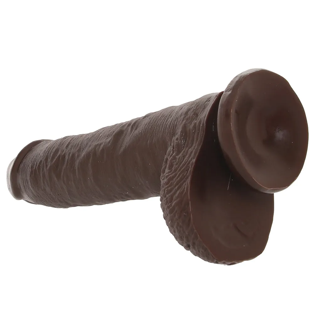 King Cock 10 Inch Cock with Balls in Brown