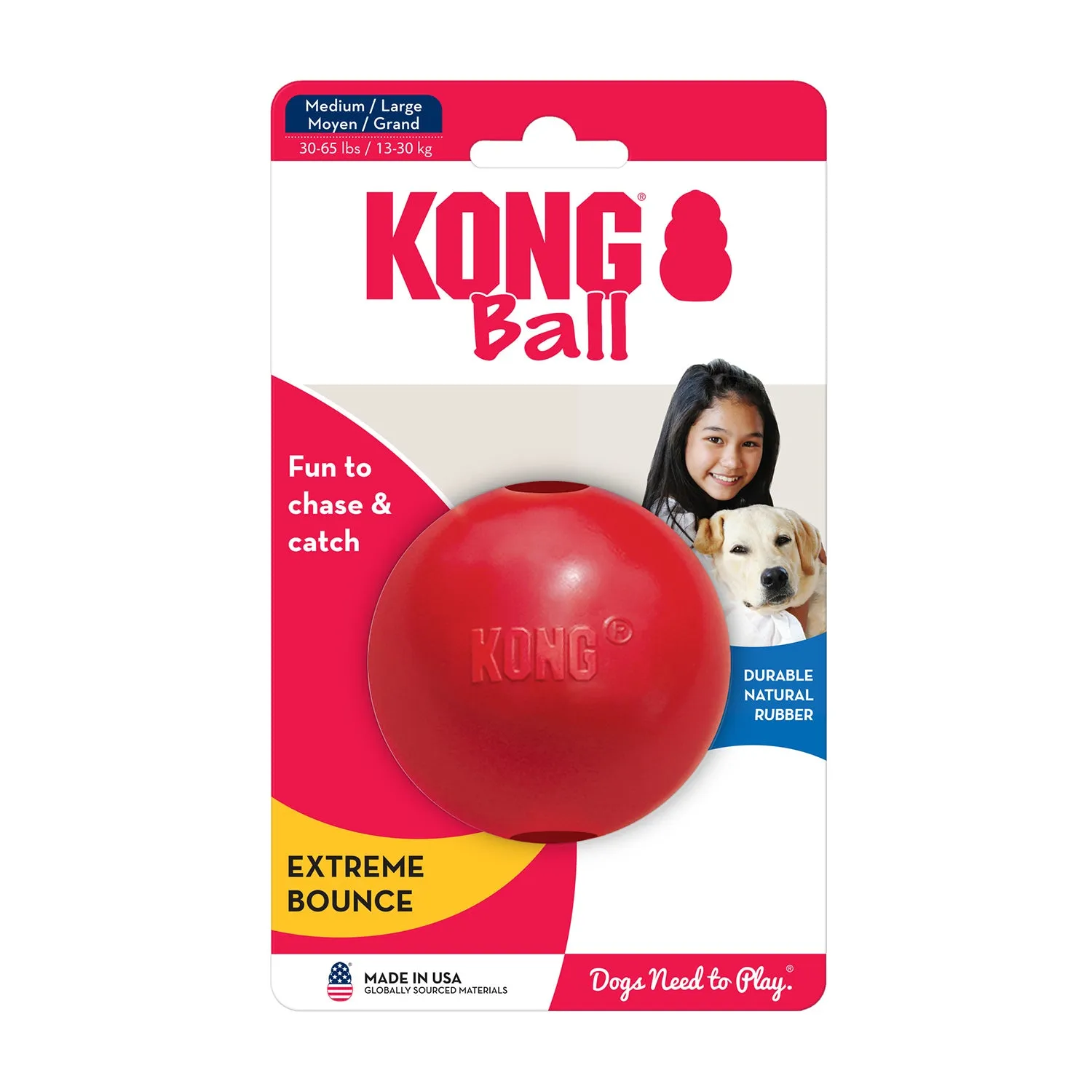 KONG Ball with Hole Dog Toy