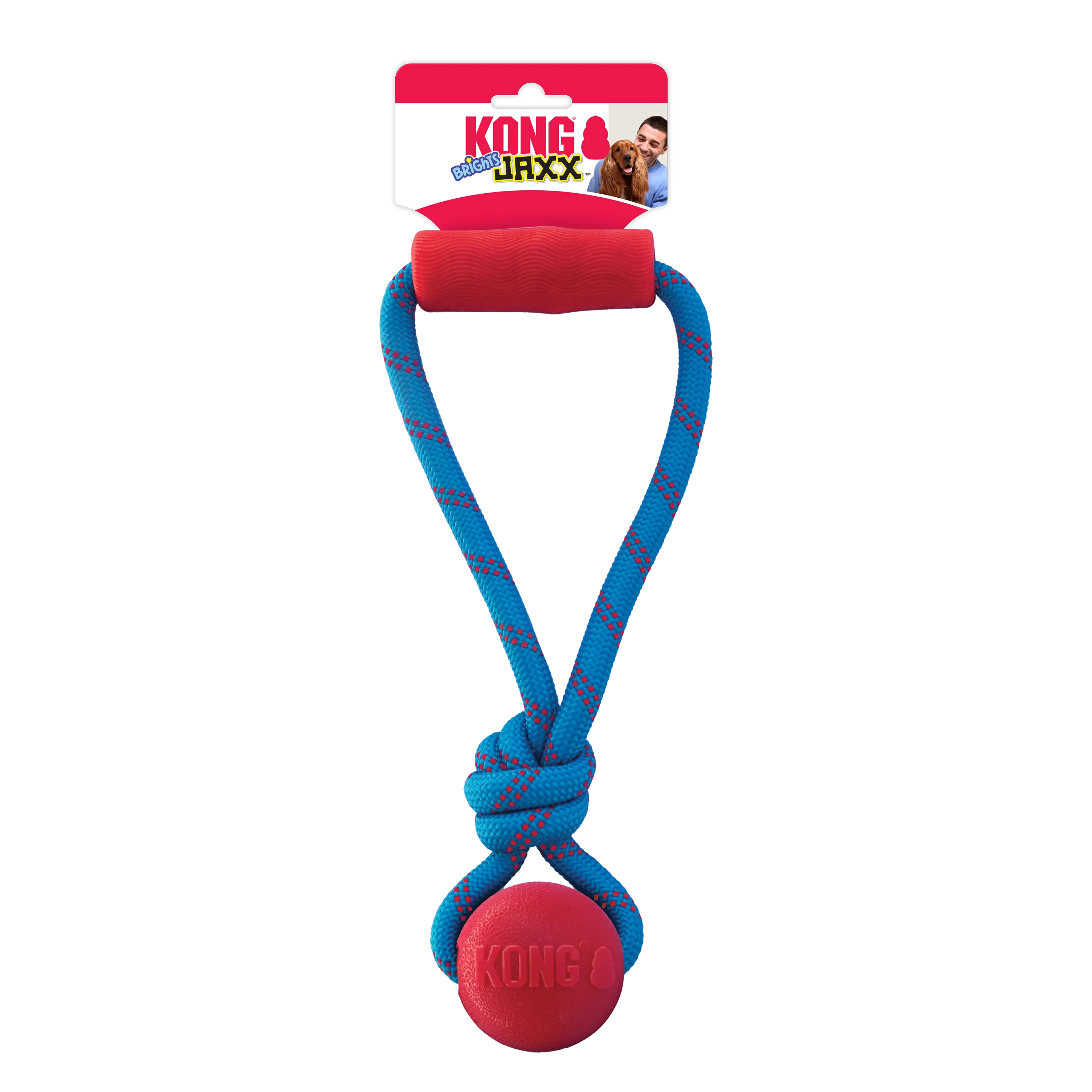 KONG Jaxx Brights Tug w/Ball Dog Toy