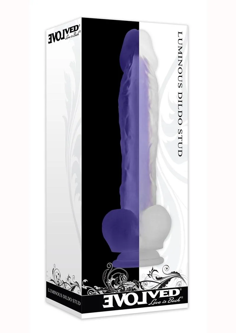 Luminous Stud Dildo with Balls