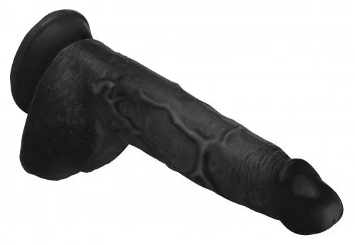 Master Cock Beefy Brad 9" Dildo with Balls - Black