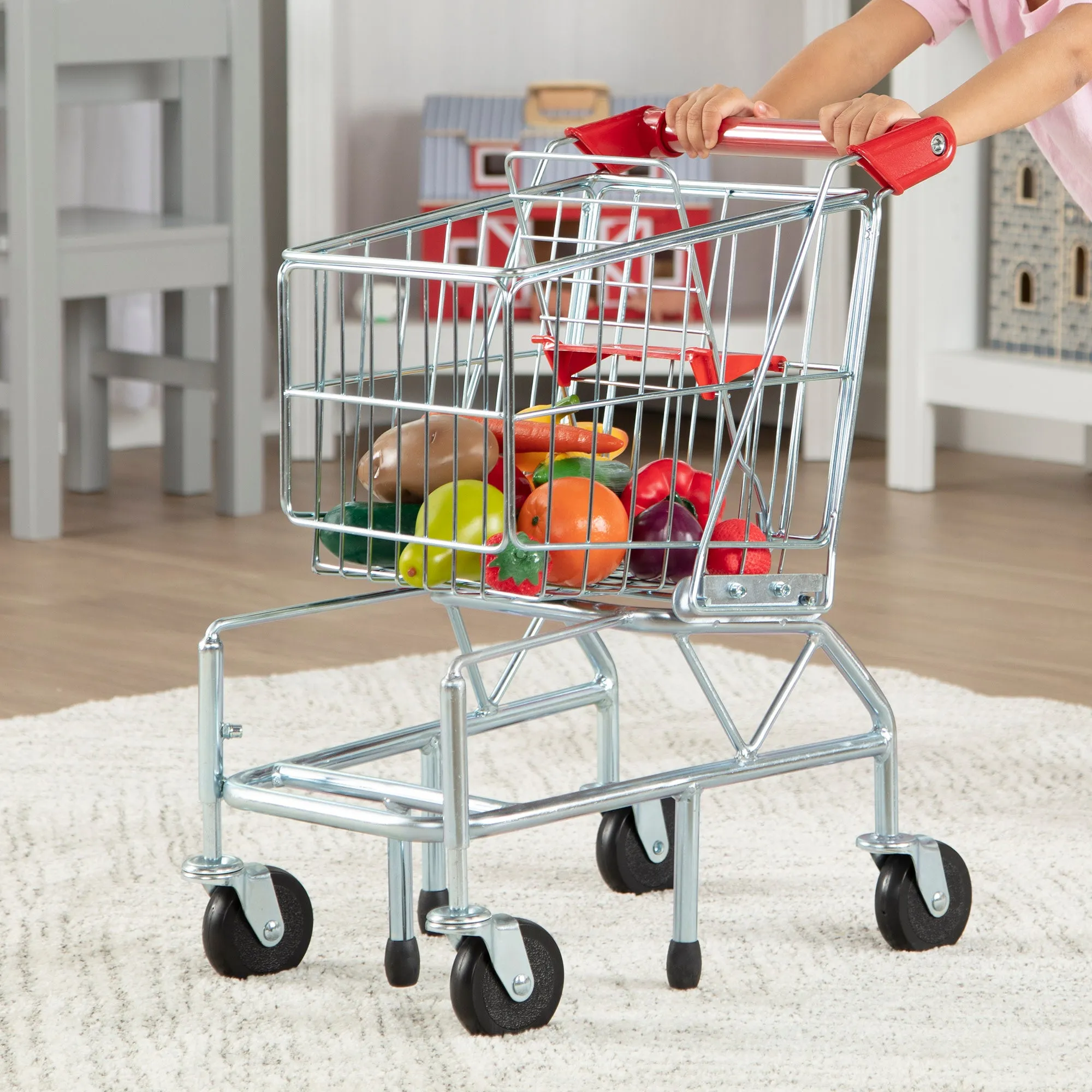 Metal Grocery Shopping Cart Toy