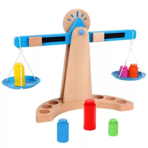 Montessori Wooden Balance Beam Scale Kids Balance Game - Best Montessori Toys