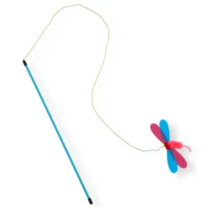 Necoichi Crinkly Critters Fancy Flutterfly Adjustable Cat Wand