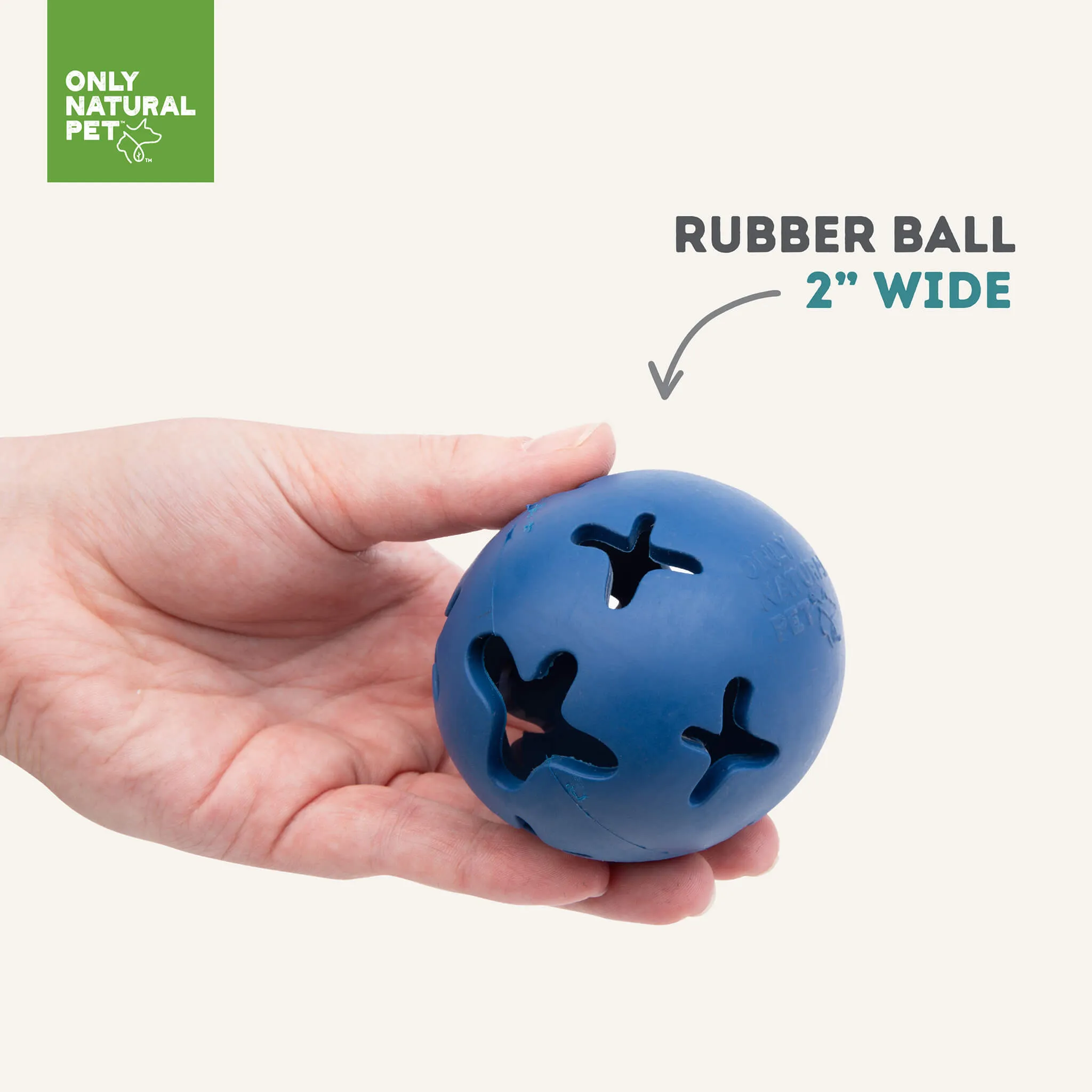 Only Natural Pet Natural Rubber Boredom Buster Treat Stuffer Dog Toys