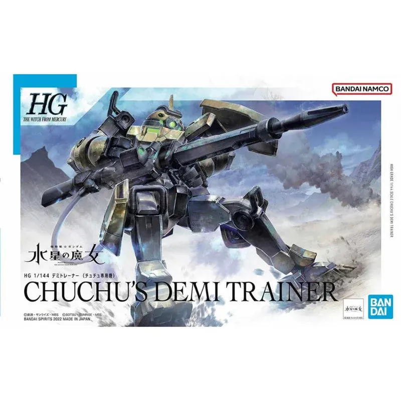 Original Bandai Gundam Model Kits HG Mage of Mercury CHUCHUS DEMI TRAINER Action Figure Toys