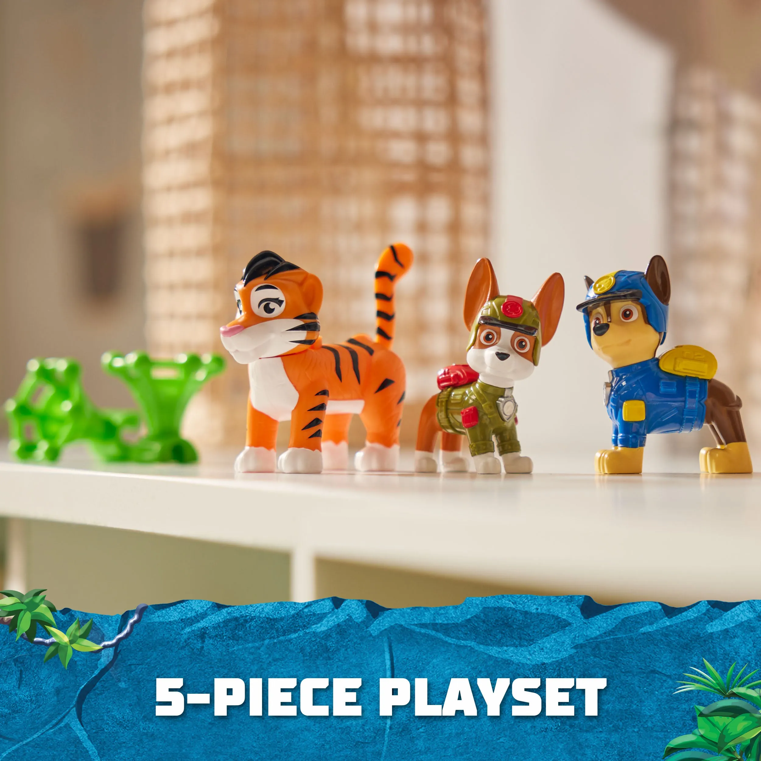 PAW Patrol Jungle Hero Pups Figure Set - Chase, Tracker & Tiger