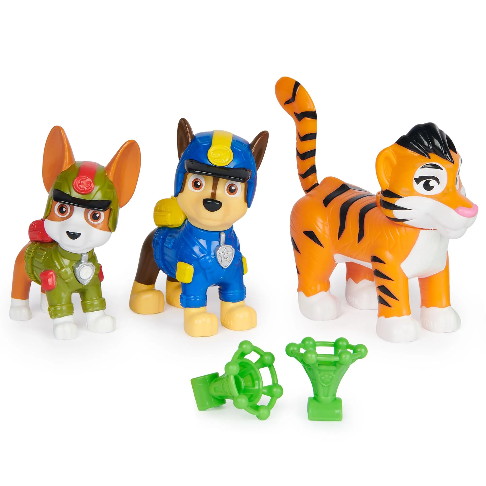 PAW Patrol Jungle Hero Pups Figure Set - Chase, Tracker & Tiger