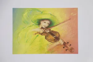 Play the Violin Postcard