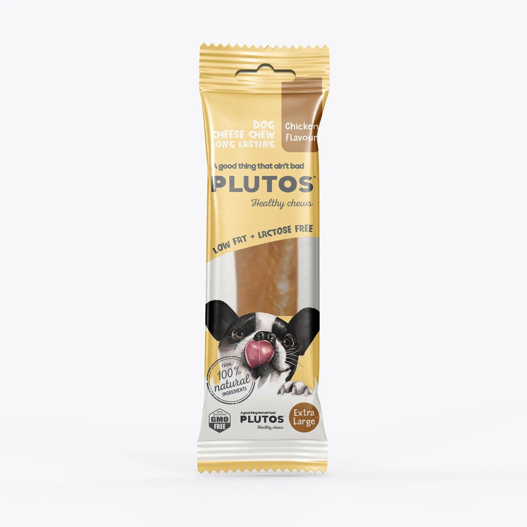 Plutos Cheese and Chicken Chew Dog Treat Extra Large