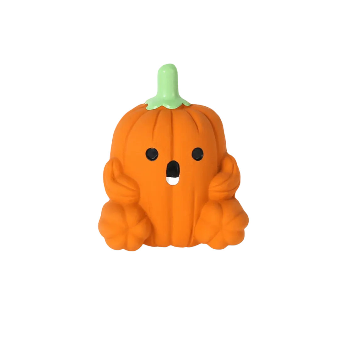 Pumpkin Rubber Dog Toy