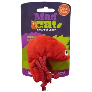 R2P Pet Mad Cat Pouncin' Prawn Catnip Cat Toy