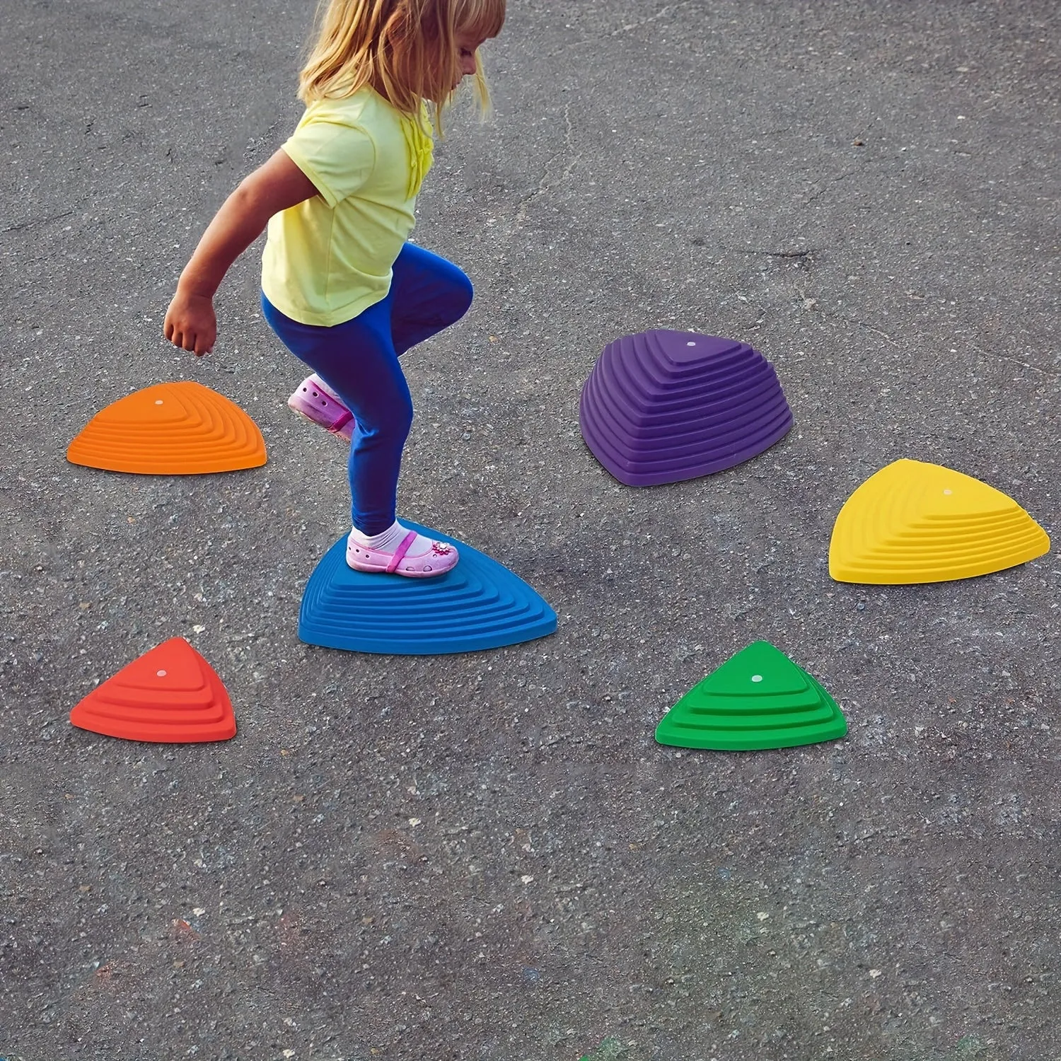 River Balance Training Stones Expand School Yard Fun Outdoors