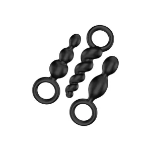 Satisfyer Plugs Set of 3 - Black