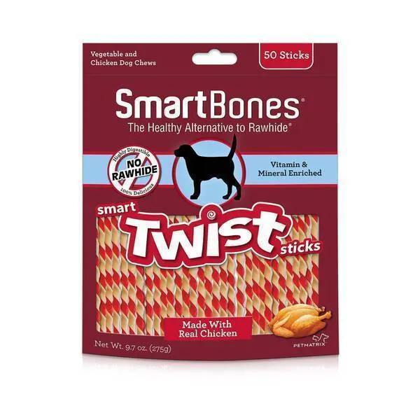 SmartBones Smart Twist Sticks Chicken 50pcs