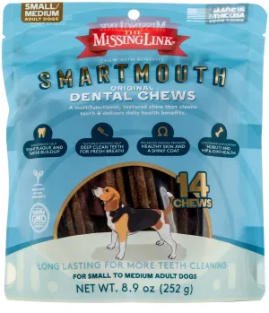 Smartmouth 7-in-1 Dental Chews for Dogs, S/M, 14 ct