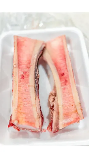 Split Beef marrow bones